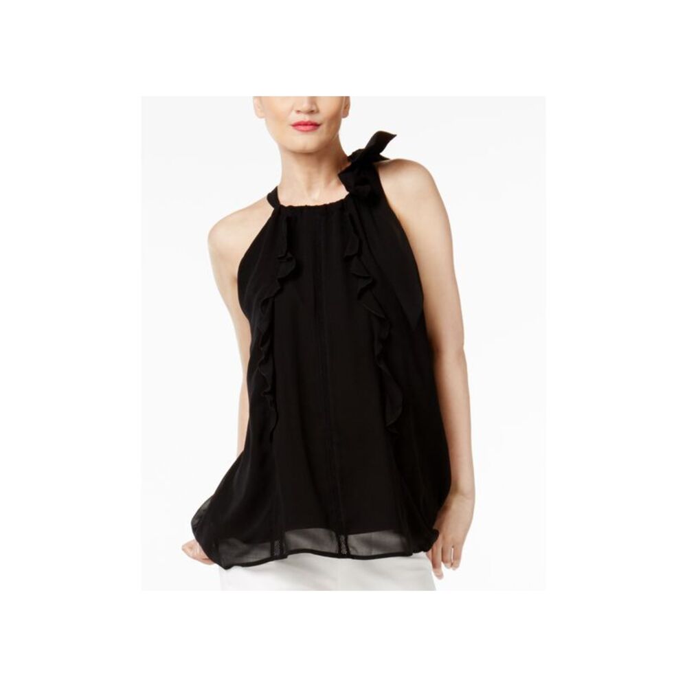 Cr By Cynthia Rowley Ruffled Halter Top